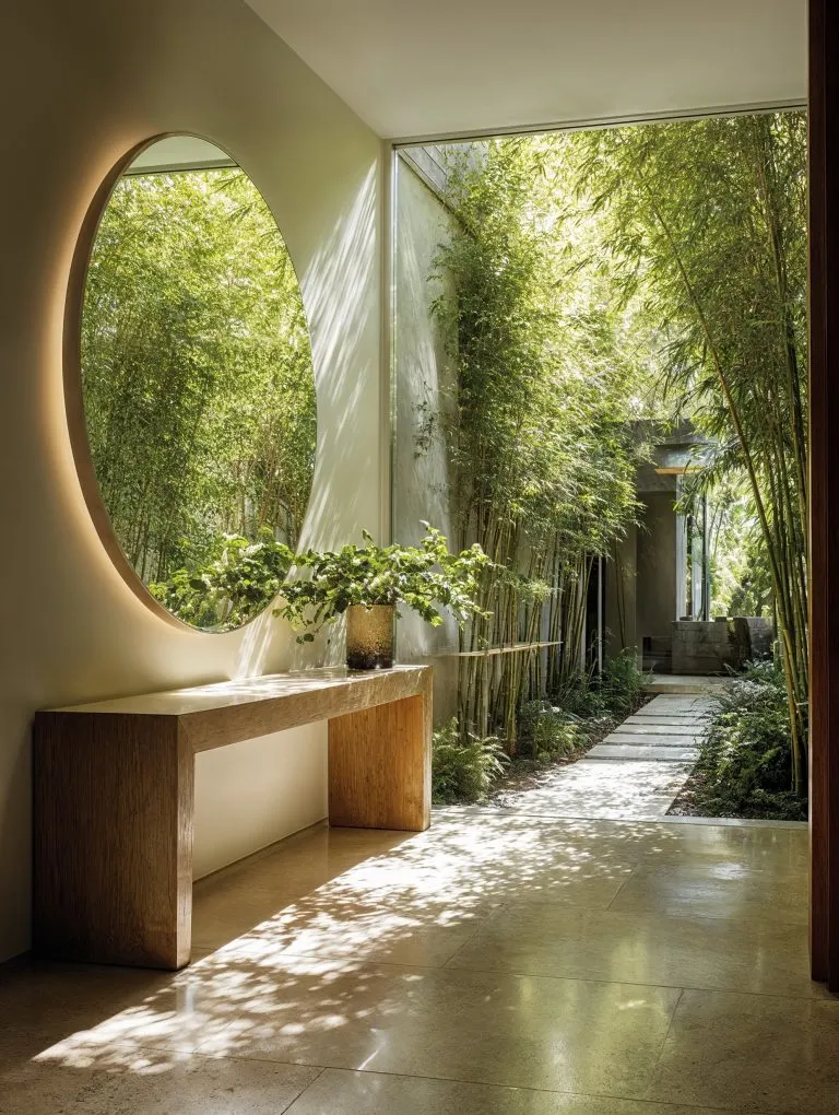 High-tech Building Interior AI Art by the Green Park - AI Design Lab