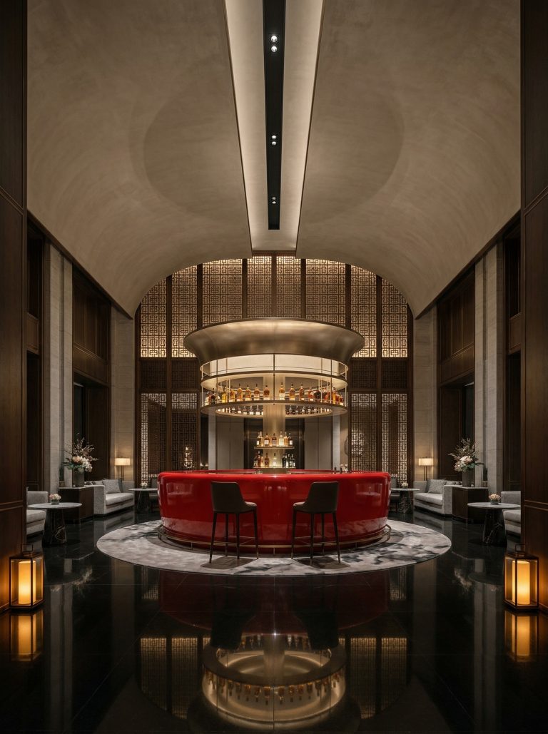Neo Chinese Hotel Bar Interior | Nanobanana Prompt & Design Breakdown ...