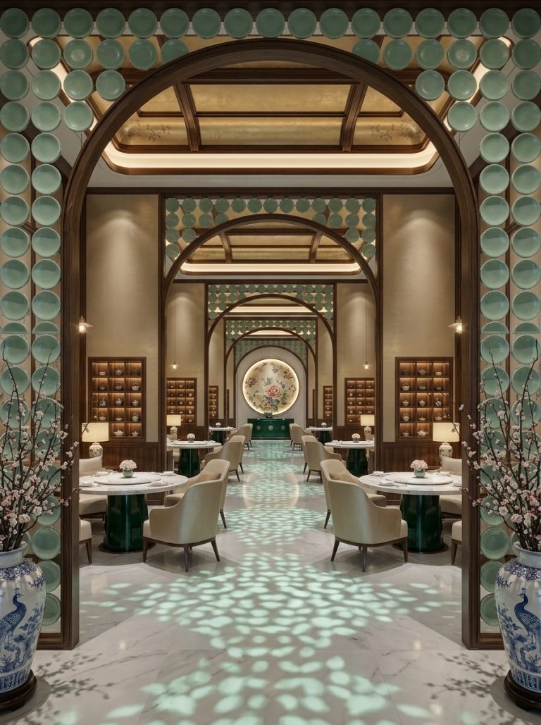 Dining Hall / Area AI Design Gallery & Prompts - AI Design Lab